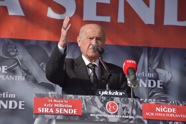 MHP ve AK Parti’ye verilen her oy PKK’ya sıkılan mermidir