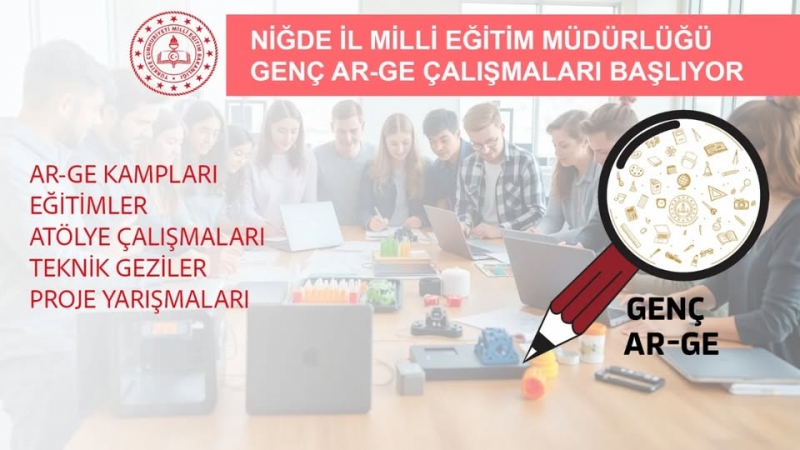 Niğde İl Milli Eğitim Müdürlüğü Genç AR-GE çalışmaları başlıyor.