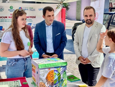 Çocuklardan iklim değişikliğine dikkat çeken etkinlik