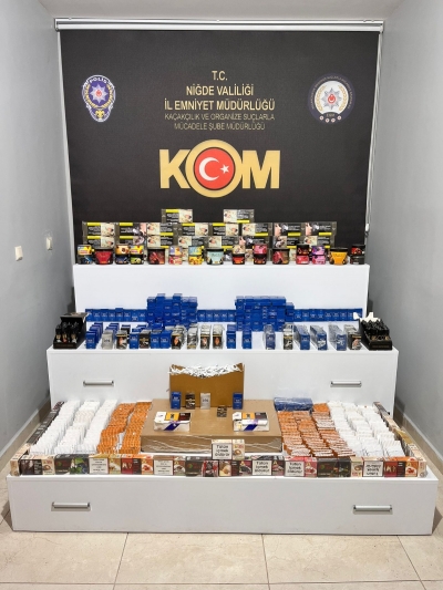 Niğde ve Bor’da Kaçakçılık Operasyonu