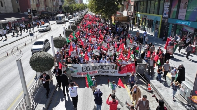 Niğde'de İsrail'in Filistin'e yönelik saldırıları protesto edildi